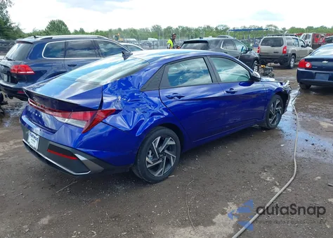 2025 Hyundai Elantra Sel Sport from USA, damaged, VIN KMHLM4DG4SU001949